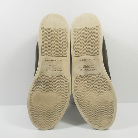 Greats Brooklyn Made in Italy Suede Leather Sneakers - Men's Size 13 - Picture 9 of 10